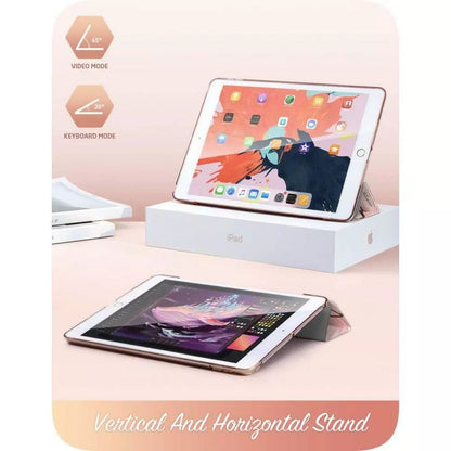 Supcase CL Luxus Hülle Etui Smart Cover iPad 7/8/9/10 10.2" Pink Marmor - StyleCases