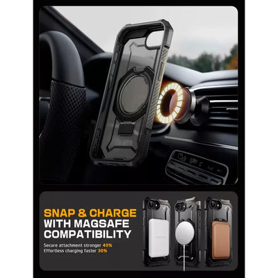 Supcase UB Grip iPhone 16E Robuste MagSafe Hülle Handyhülle schwarz