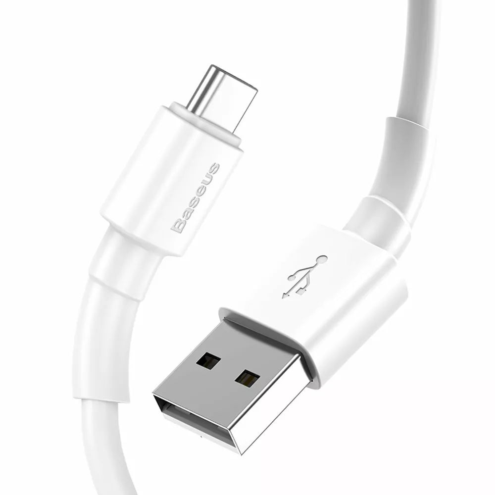 Baseus USB Type C Ladeabel Datenkabel 3A 1m CATSW-02 weiß