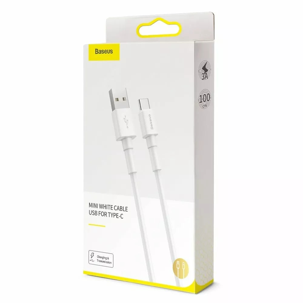Baseus USB Type C Ladeabel Datenkabel 3A 1m CATSW-02 weiß