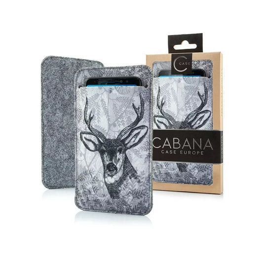CABANA SLIM UP Filzbeutel Filz Handytasche Hirsch Cat Beer