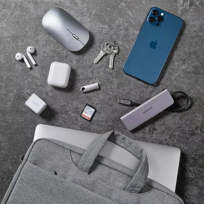 Ugreen LP437 Elegante Notebook Laptop Tasche Innen Aussen 13"-15" Zoll grau