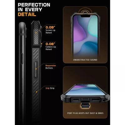 Supcase UB Grip iPhone 16E Robuste MagSafe Hülle Handyhülle schwarz