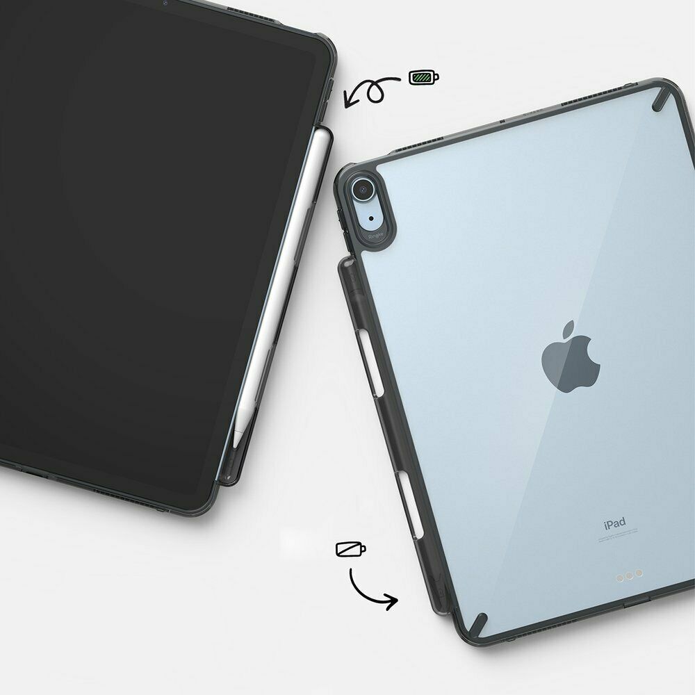 Ringke Fusion robuste Hülle Schutzhülle mit TPU Rahmen für iPad Air4 2020 schwarz