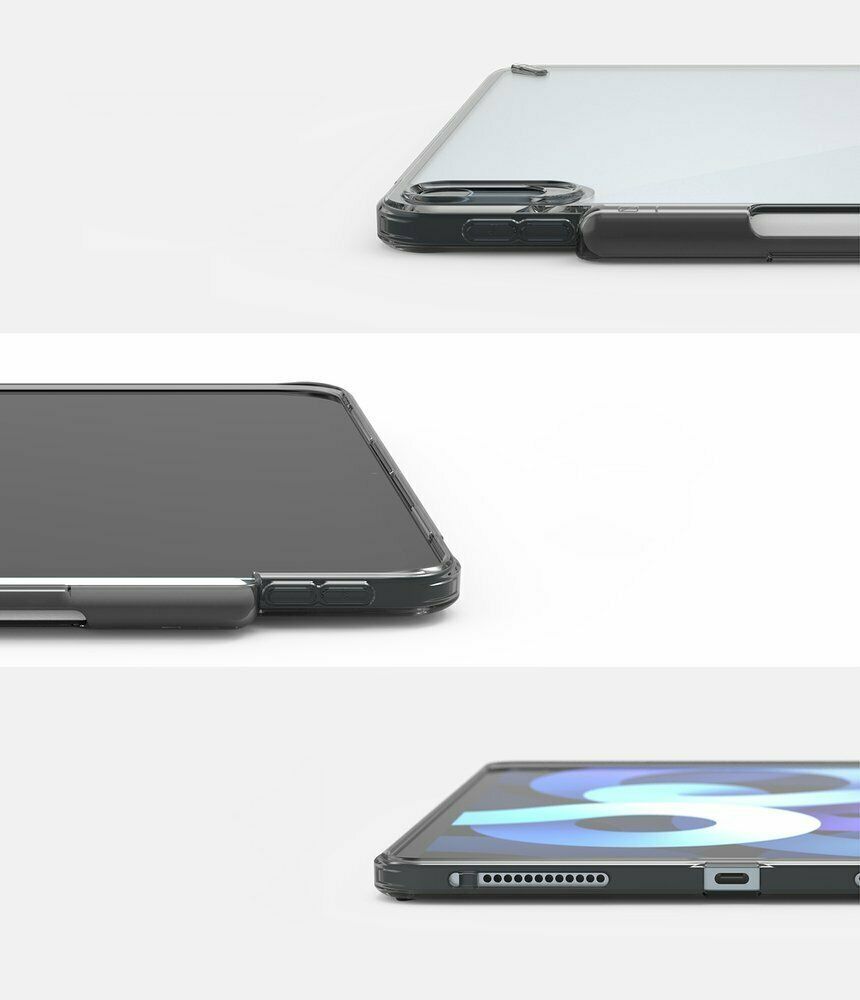 Ringke Fusion robuste Hülle Schutzhülle mit TPU Rahmen für iPad Air4 2020 schwarz