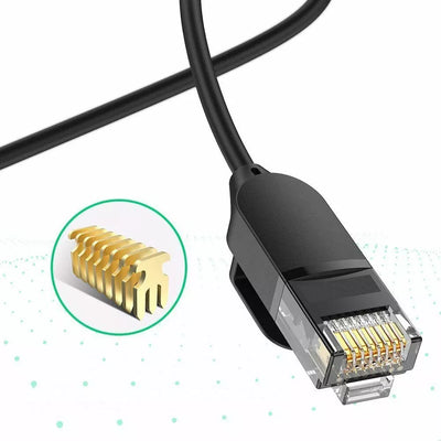 Ugreen Netzwerk Ethernet Patchkabel RJ45 Cat 6A UTP 1000Mbps 1m-10m schwarz dünn