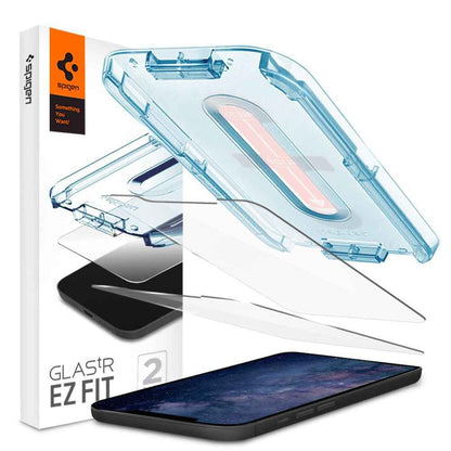 2x Spigen Glas.Tr ”EZ Fit” gehärtetes Schutzglas iPhone 12 Mini - StyleCases