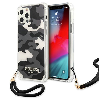 GUESS Camo Kollektion Case Schutzhülle Handyhülle iPhone 12/12 Pro Urban Camo - StyleCases