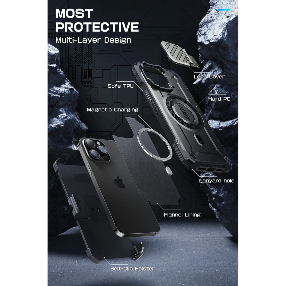 SUPCASE UB MAG XT MagSafe Holster Panzer Schutzhülle iPhone 15 Pro (6,1")